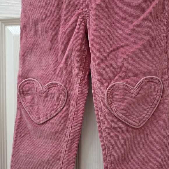 Mini Boden Pink Corduroy Pants with Heart Details - Picture 3 of 4